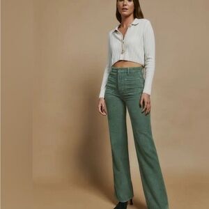 Reformation Green Corduroy Pants, 23